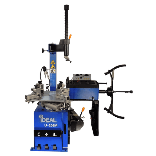 iDEAL Tire Changer & MC Wheel Balancer (Hand Spin) Combo w/ MC Adapter Kit